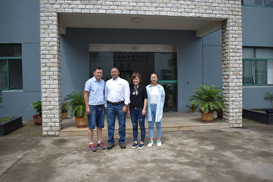 On September 7, Brazilian friends came to Nanjing Jingyun ship accessories Co., Ltd. for inspection